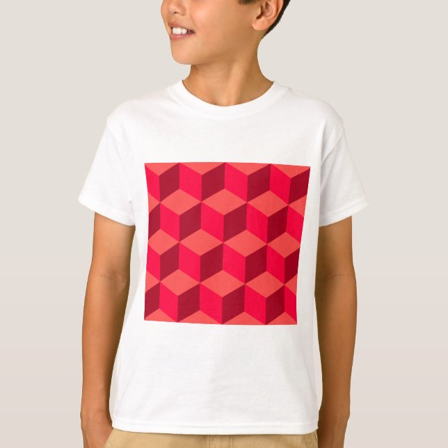 Camiseta Cubos rojos (Anverso)