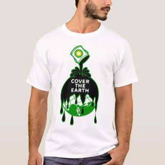 Camiseta cubra el derrame de petróleo exxon del golfo del