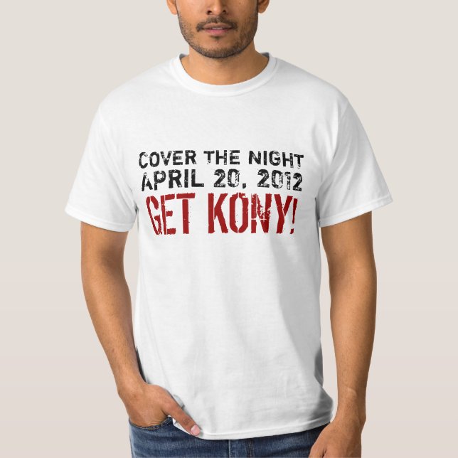 Camiseta Cubra la noche consiguen Kony (Anverso)