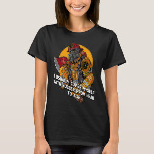 Camiseta Cubráquese con bombero de goma