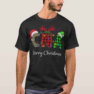 Camiseta Cubre cuello a cuadros rojos de leopardo Enfermera
