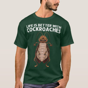 Camiseta Cucaracha Graciosa Para Hombres Entomología Femeni
