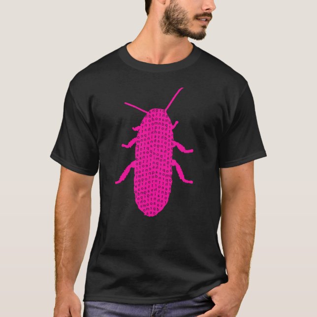 Camiseta Cucaracha rosada (Anverso)
