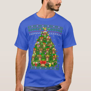 Camiseta Cucaracha Xmas Árbol de iluminación Santa Cockroac