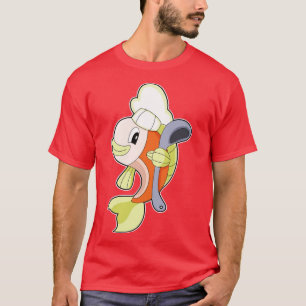Camiseta Cuchara de cocina de cocinero de pescado