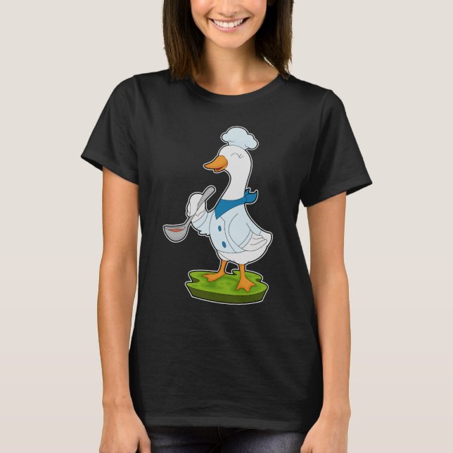 Camiseta Cuchara de cocina del chef del pato (Anverso)