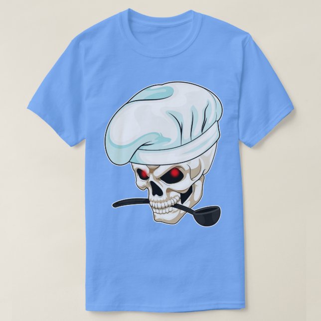 Camiseta Cuchara de cocina del chef Skull (Diseño del anverso)