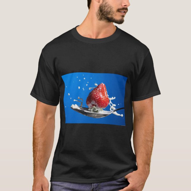 Camiseta Cuchara de fresa de arte Tee (Anverso)