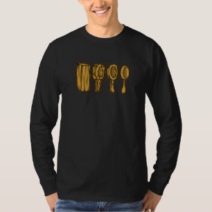 Camiseta Cuchara de tallado de madera para camping al aire 