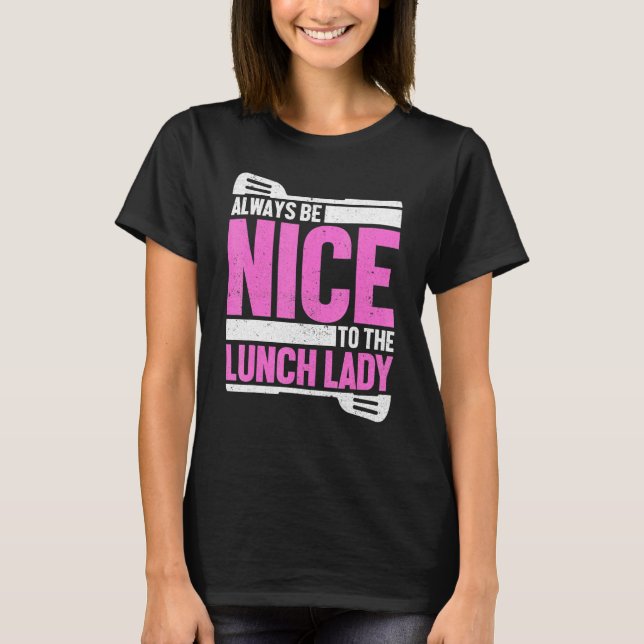 Camiseta Cucharadas de cocina de la cafetería escolar - Com (Anverso)