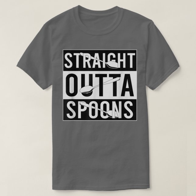 Camiseta Cucharas de salida rectas (Diseño del anverso)