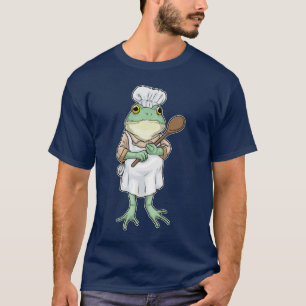 Camiseta Cucharón de cocina Cocinero de rana Cocinando