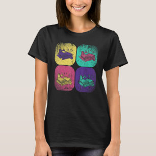 Camiseta Cuchillo de coser de la tela de la trama de la tra