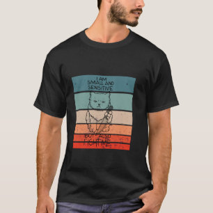 Camiseta Cuchillo de gato pequeño humor sensible lucha lind