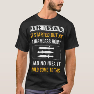 Camiseta Cuchillo de hobby inofensivo que arroja cuchillos