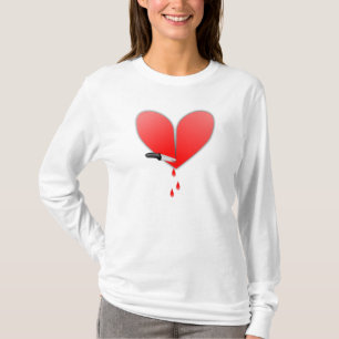 Camiseta Cuchillo en corazón
