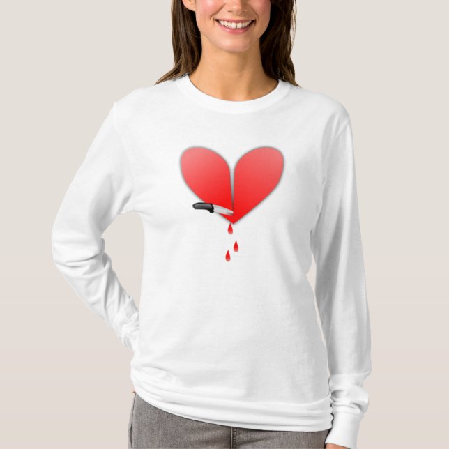 Camiseta Cuchillo en el corazón (Anverso)