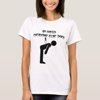 Camiseta Cuchillo En La Parte De Atrás, Adelante, Todos Los