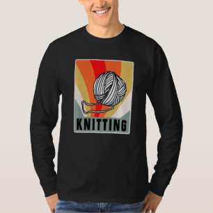Camiseta Cuchillo Stitching Yarn Crocheting Aguja de coser