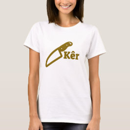 Camiseta Cuchillo y kêr de texto