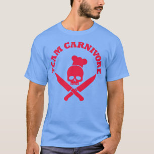 Camiseta cuchillos cruzados de cráneo para grilli de cocina