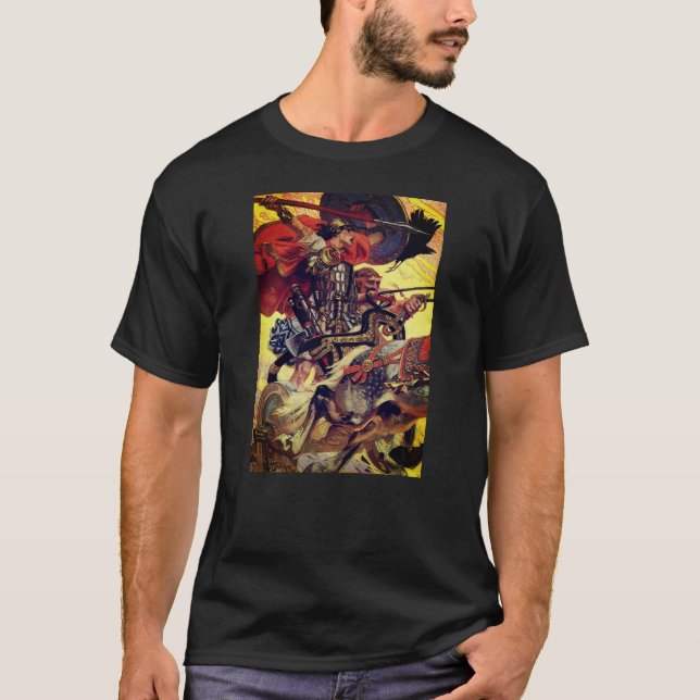 Camiseta Cuchulain en la batalla (Anverso)