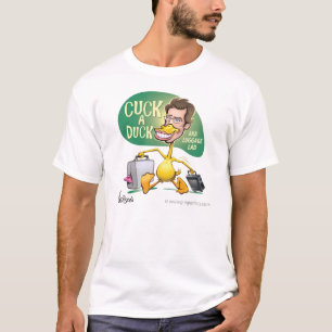 Camiseta Cuck un dibujo animado del pato de la guarnición