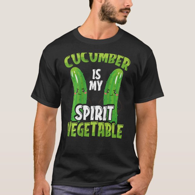 Camiseta Cucumber Is My Spirit Vegetable Backprint Vegetabl (Anverso)