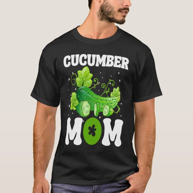 Camiseta Cucumber Mom Vegetable Mothers' Day Gardener (Anverso)