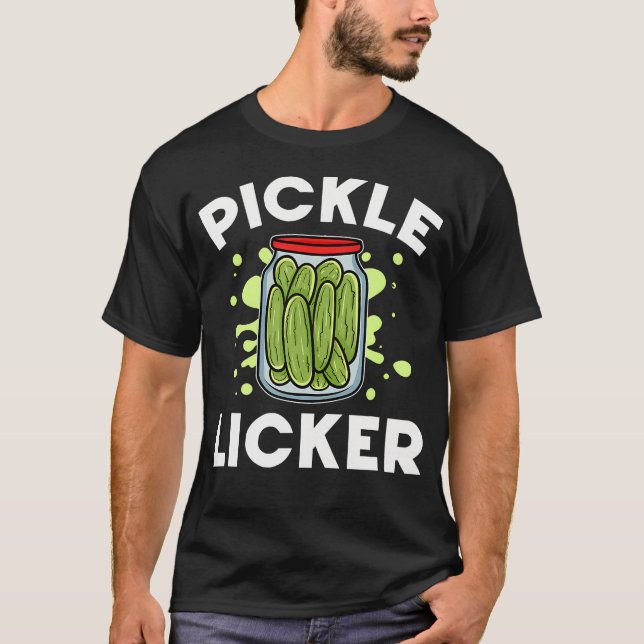 Camiseta Cucumber Pickle Jar Funny Vegan Pickle Licker Vege (Anverso)