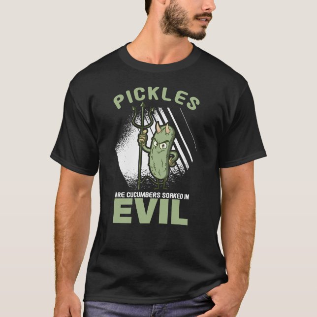 Camiseta Cucumber Pickles Pickles Cucumbers sumergido en el (Anverso)
