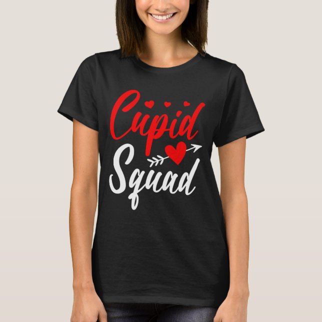 Camiseta Cud Squad Cute Valentine's Couples New Husband Wif (Anverso)