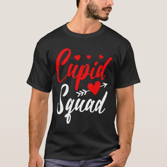 Camiseta Cud Squad Cute Valentine's Couples New Husband Wif (Anverso)