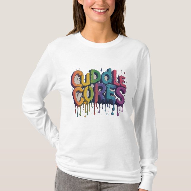 Camiseta "Cuddle Cores". (Anverso)
