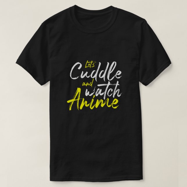 Camiseta Cuddle y Watch Anime - Dos objetivos (Diseño del anverso)