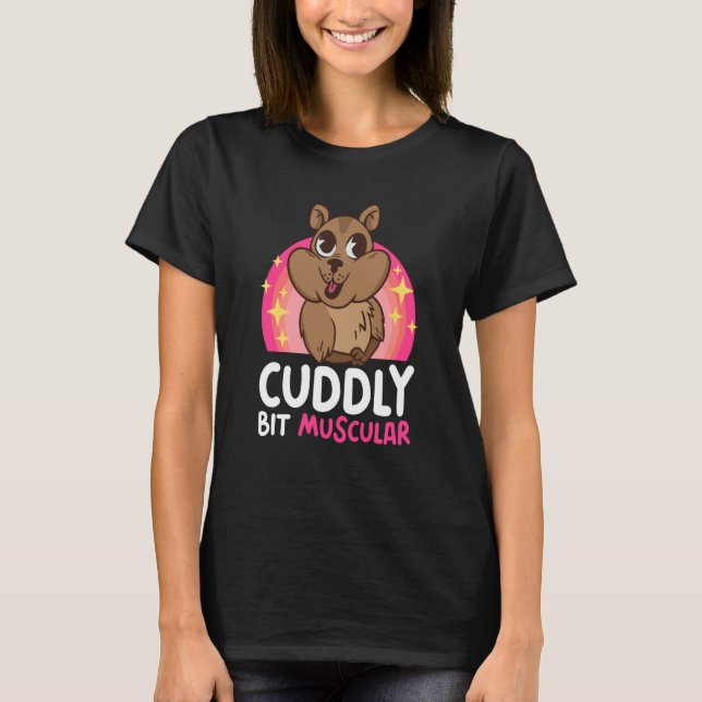 Camiseta Cuddly bit Muscular with a Wombat (Anverso)