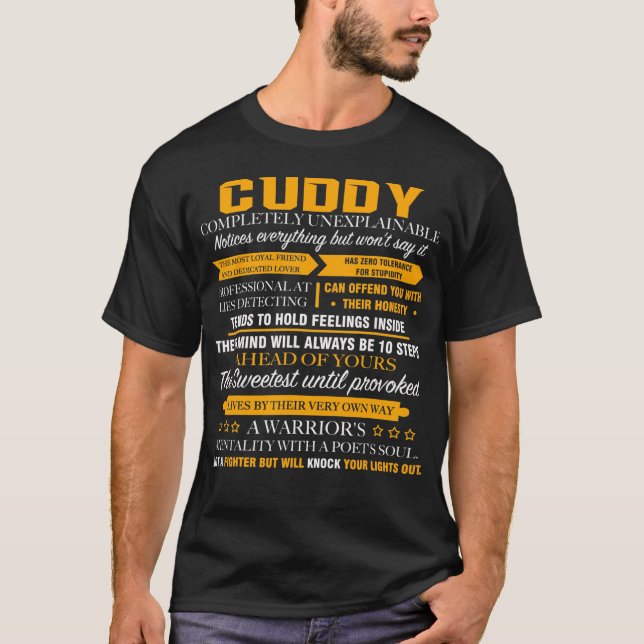 Camiseta CUDDY completamente inexplicable (Anverso)