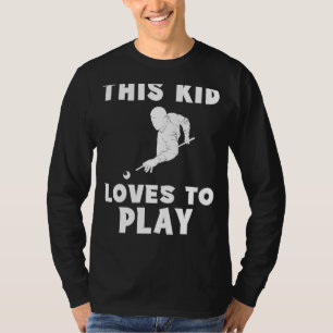 Camiseta ¡Cue la risa! A este chico le encanta jugar Billia