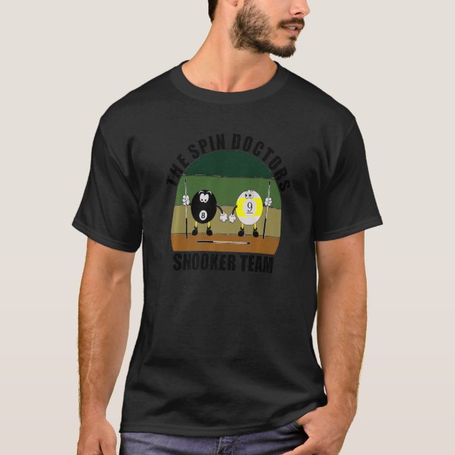 Camiseta Cue Sports Pool Billiards Equipo De Los Médicas Sp (Anverso)