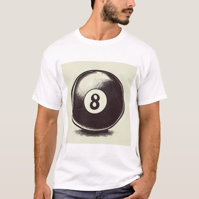 Camiseta Cue-t8 Ball (Anverso)