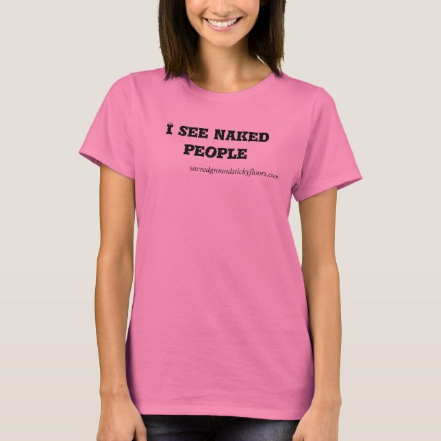 Camiseta cuello barco del #Iseenakedpeople (Anverso)