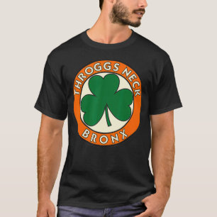 Camiseta Cuello de garganta Bronx NY Vintage irlandés Shamr