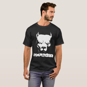 Camiseta Cuello de perro claveteado del nuevo pitbull