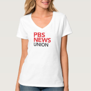 Camiseta Cuello de tripulación de PBS NewsHour Union, sin e