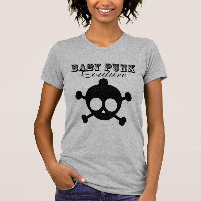 Camiseta Cuello en v de las costuras de BabyPunk (Anverso)