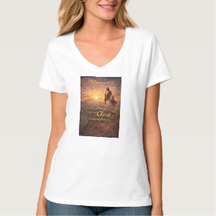 Camiseta cuello en V para mujeres cristianas Filip