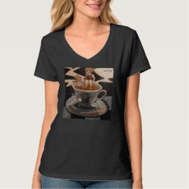 Camiseta cuello en V Tea for Two