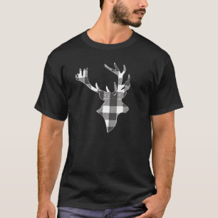 Camiseta Cuello negro blanco de búfalo trenzado Lumberjack 