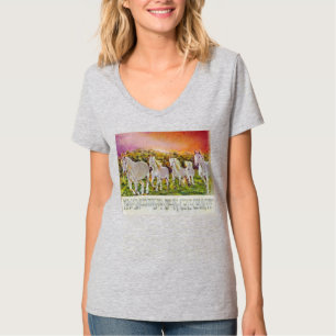 Camiseta Cuello V femenino