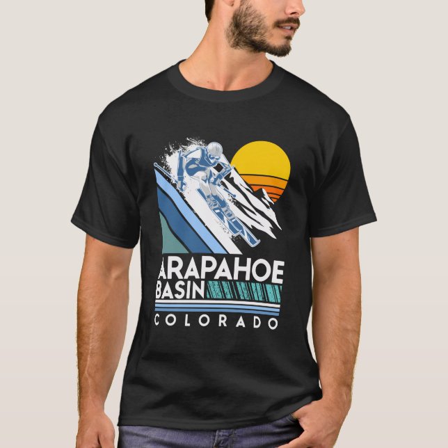 Camiseta Cuenca de Arapahoe Esquí de Colorado (Anverso)